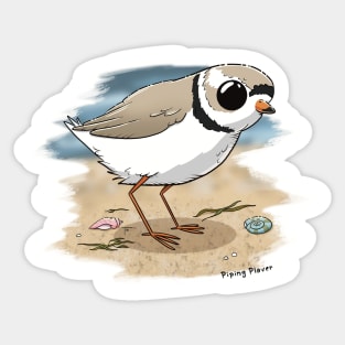 Piping Plover, endangered species Sticker